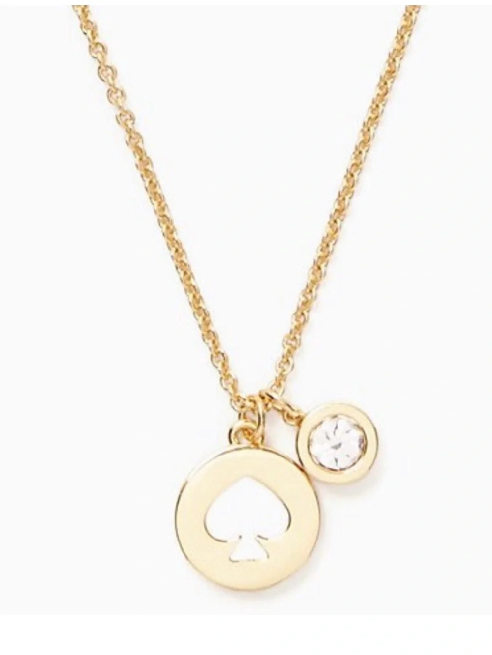 NWT~KATE SPADE~”Spot the Spade” Charm Pendent Necklace